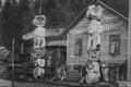 646005 Alert Bay, British Columbia; Photo E.S. Curtis C 3107 A4 Photo Print