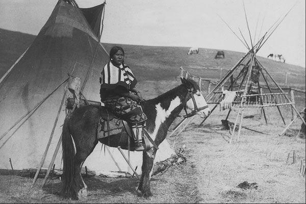 646012 Kitsipimi Otunna, Sarsi, Alberta; Photo C.W. Mathers C 6933 A4 Photo Print