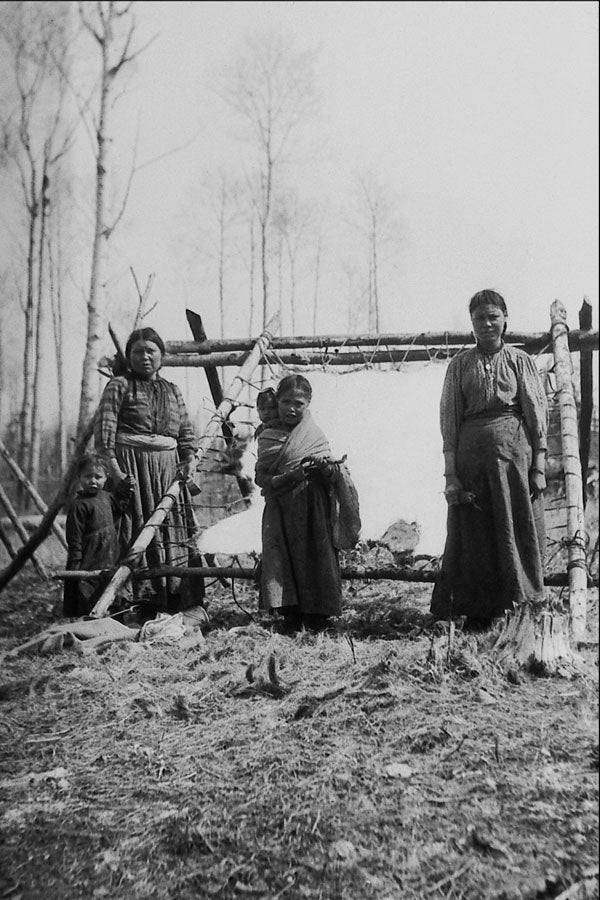 646037 Curing Hides, Chippewa, Alberta, 1918; Pa 17946 A4 Photo Print