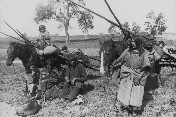 646057 Blackfoot, Alberta, C.1886; Photo O.B. Buell Pa 66536 A4 Photo Print