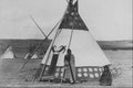 646078 Sarsi Man And Wife, Alberta; Photo C.W. Mathers C 6934 A4 Photo Print