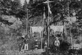 646079 Grave Site, British Columbia, C.1870; Photo F. Dally C 10337 A4 Photo Print