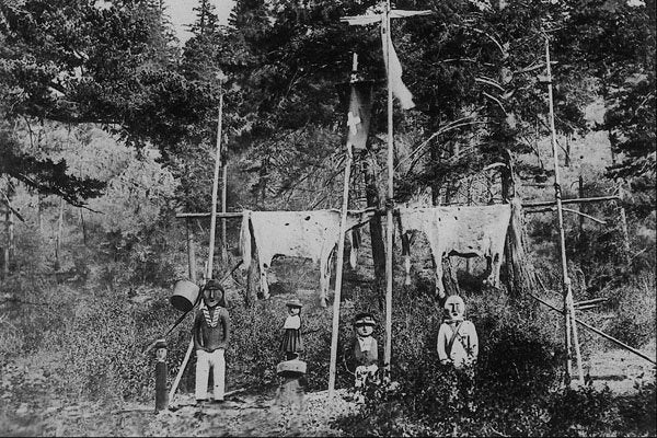 646079 Grave Site, British Columbia, C.1870; Photo F. Dally C 10337 A4 Photo Print