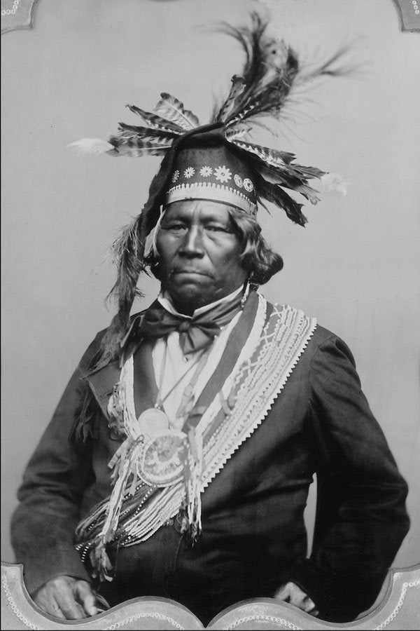 646099 Six Nations Chief, 1860s; Photographer Unknown C 84932 A4 Photo Print