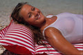 647025 Girl On Lilo, Corfu, Greece A4 Photo Print