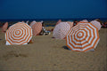 647047 Beach Umbrellas In De Panne, Bruges, Belgium A4 Photo Print