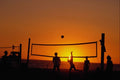 647050 Beach Volleyball At Sunset A4 Photo Print