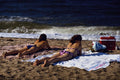 647053 Sunbathing At Melmerby Beach, Nova Scotia A4 Photo Print