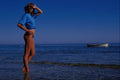 647073 The Woman And The Ocean A4 Photo Print