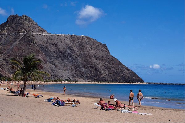 647084 Playa De Las Teresitas, Tenerife A4 Photo Print