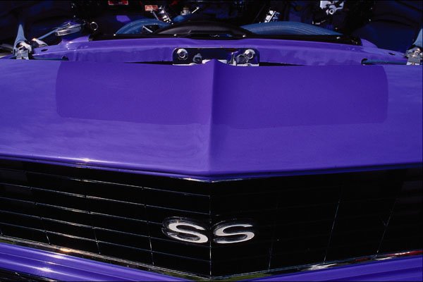 648029 1969 Chevrolet Camaro Super Sport Front Grill A4 Photo Print