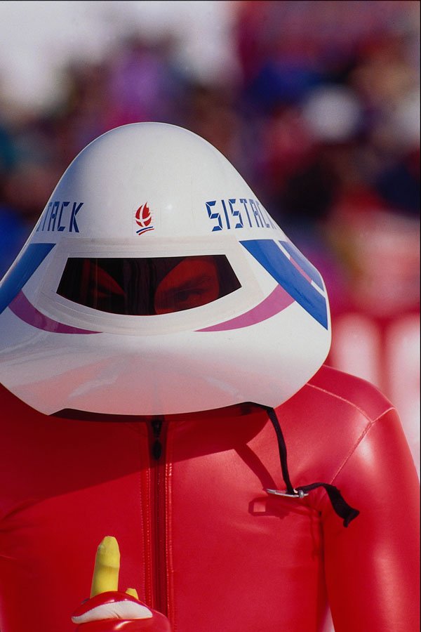 648041 Speed Skiing Competitor, France A4 Photo Print