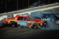 648076 Two Street Stocks Collide And Then Bounce Off The Wall A4 Photo Print
