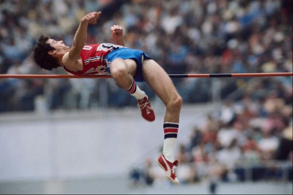 649014 Track And Field, Men's High Jump A4 Photo Print