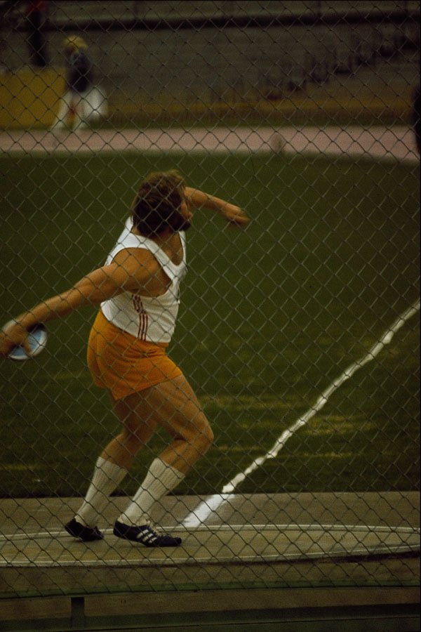 649029 Track And Field, Discus Throw A4 Photo Print