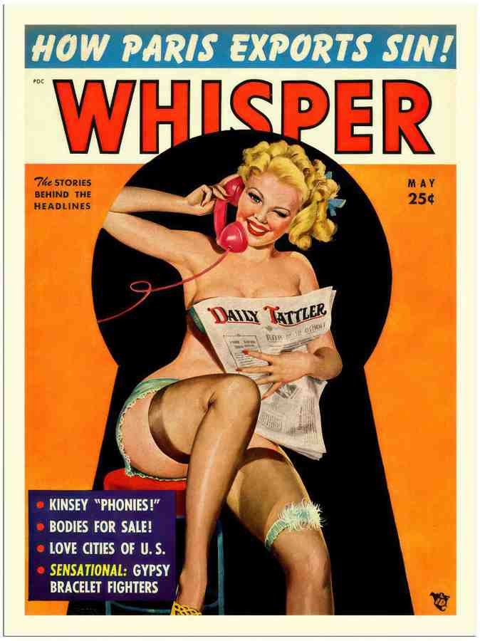 65 whisper glamour magazine cover 2 Vintage Advert A4 Photo Print