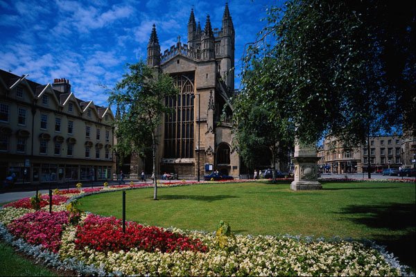650042 East Front, Bath Abbey, Avon, England A4 Photo Print