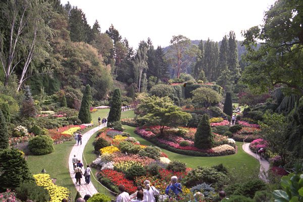 650082 Butchart Gardens, Victoria, British Columbia, Canada A4 Photo Print