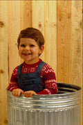 651003 Little Boy In Garbage Can A4 Photo Print