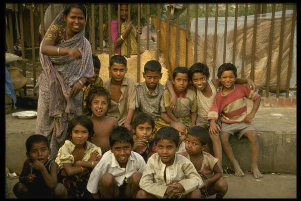 651006 School Kids, Bangladesh A4 Photo Print
