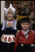 651015 Traditional Children's Dutch Costume, Netherlands A4 Photo Print