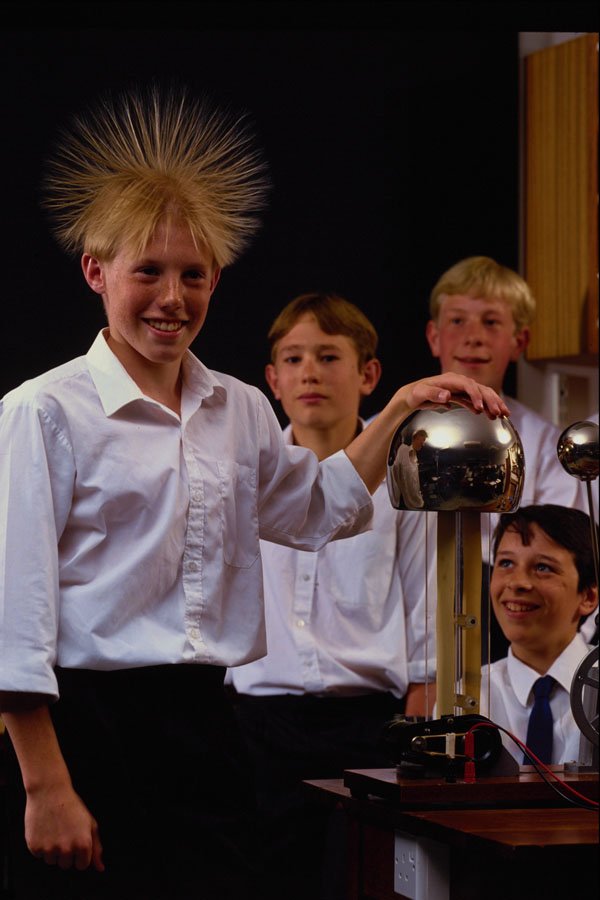 651020 School Science Equipment With Van De Graaff Generator A4 Photo Print