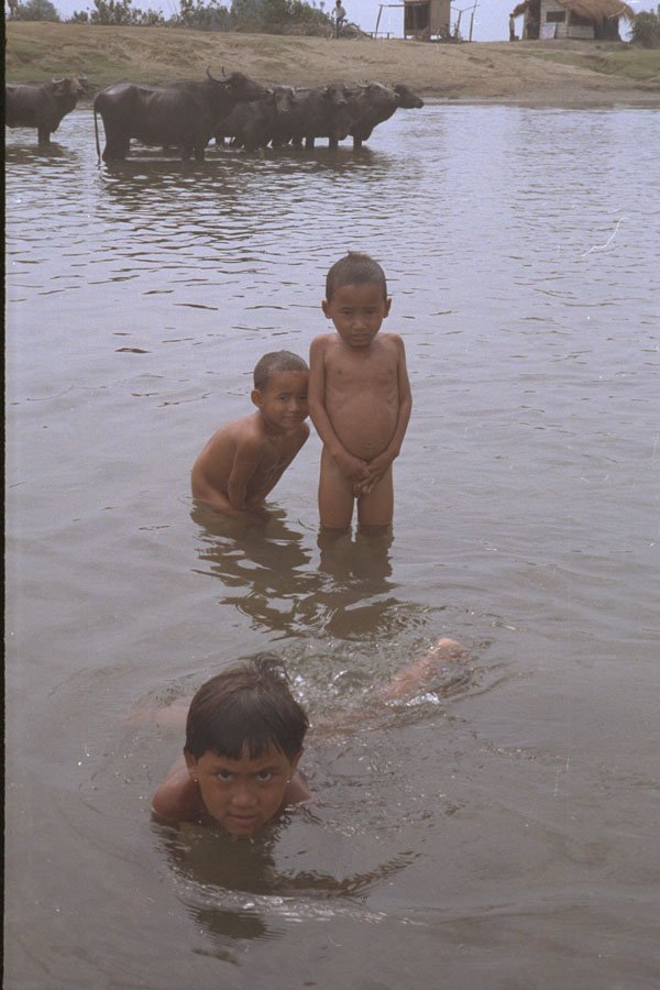 651023 Bathing Bratsin, Nepal A4 Photo Print