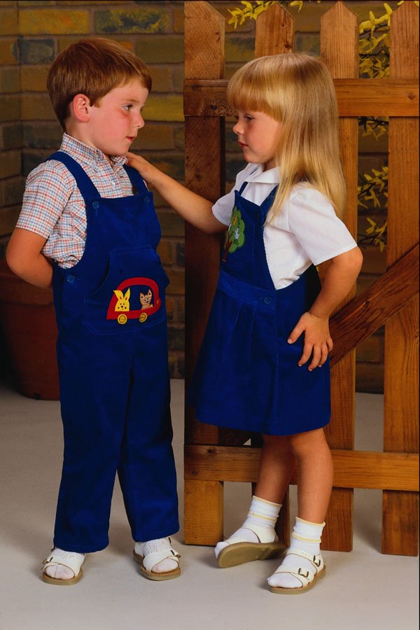 651033 Boy And Girl By Garden Gate A4 Photo Print