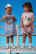 651038 Two Girls On Deck A4 Photo Print