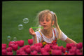 651045 Girl Blowing Bubbles A4 Photo Print