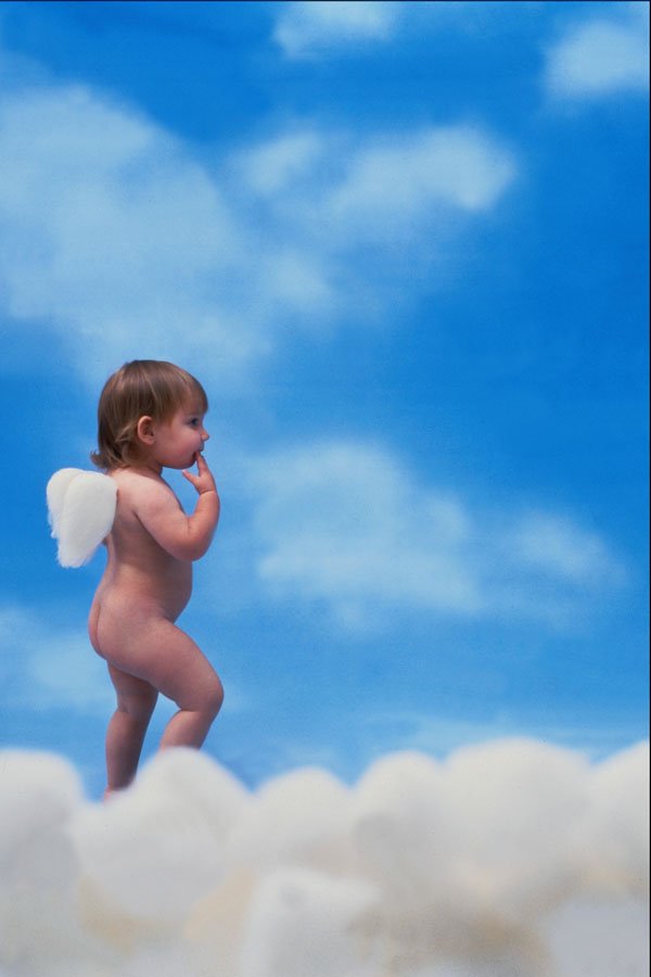 651066 Baby Angel A4 Photo Print