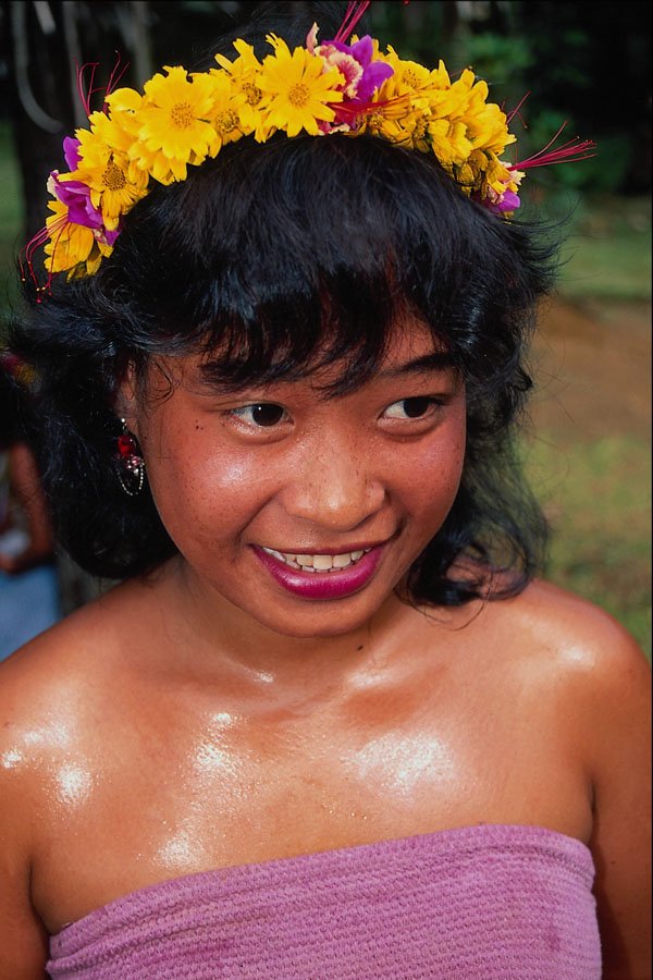 651089 Young Girl Dancer, Island Of Pohnpei, Micronesia A4 Photo Print