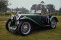 652029 MG D Open top Sports Car In Racing Green A4 Photo Print