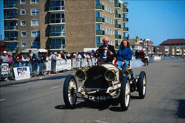 652033 White Mercedes Racing Car, 1904 A4 Photo Print