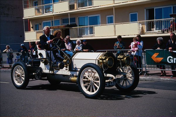 652051 White Mercedes Racing Car, 1904 A4 Photo Print