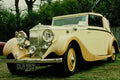 652097 Cream yellow Drophead Rolls Royce A4 Photo Print