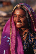 653013 Traditional Dress, India A4 Photo Print
