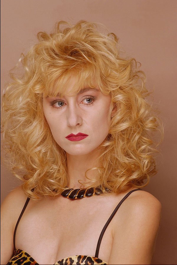 653058 Diana In A Leopard Dress, Full Blonde Curls A4 Photo Print