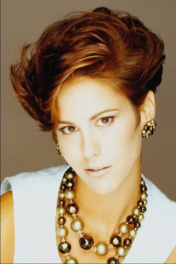 653059 Brunette With Side Swept Hair A4 Photo Print