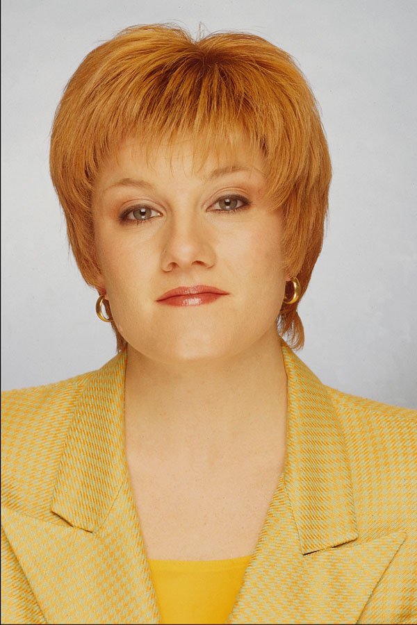 653067 Short Red Hair In A Yellow Suit A4 Photo Print