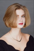 653085 Blonde With Blunt Cut A4 Photo Print