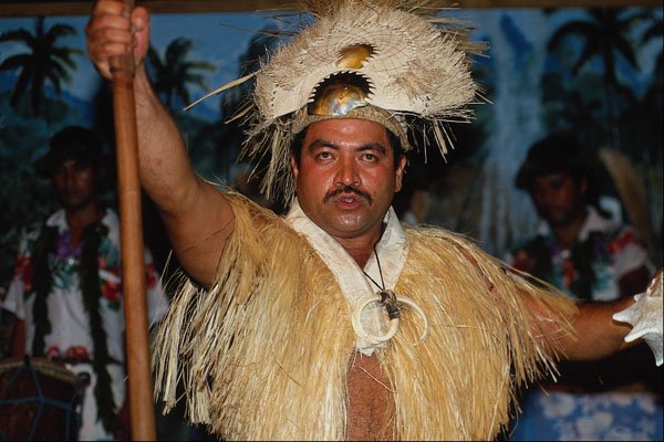 654003 Cook Islands Dancer A4 Photo Print