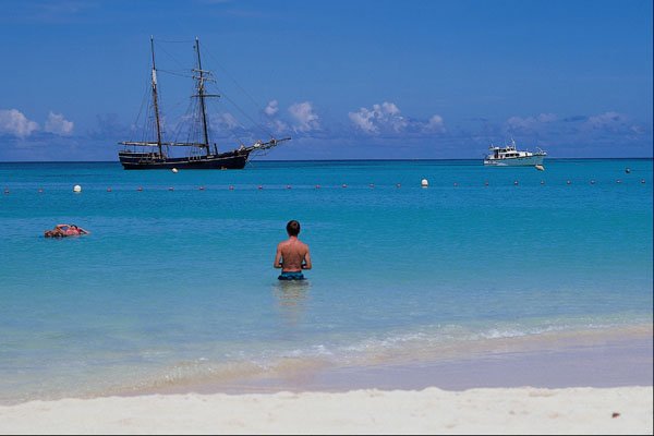 654054 View To Sea, Aruba, West Indies A4 Photo Print