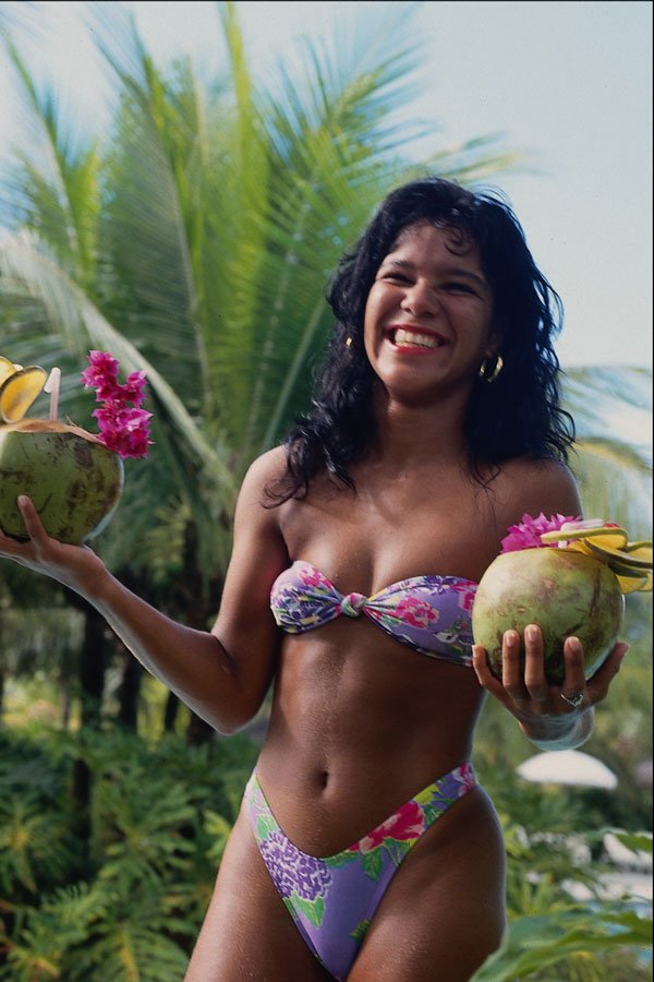 654065 Beautiful Brazilian Lady In Bikini A4 Photo Print