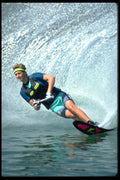 654091 Woman Waterskiing, Hard Slalom Turn A4 Photo Print
