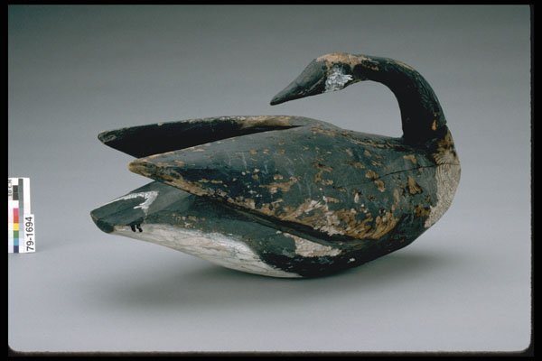 655022 Canada Goose Preening Decoy, Circa 1900 A4 Photo Print
