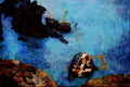 656001 _Sesil Japan_ Shipwreck, Hells Mouth A4 Limited Edition Watercolour Print