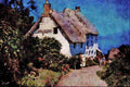 656002 Cottage At Church Cove, The Lizard A4 Limited Edition Watercolour Print