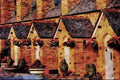 656003 Alms Houses At Par A4 Limited Edition Watercolour Print