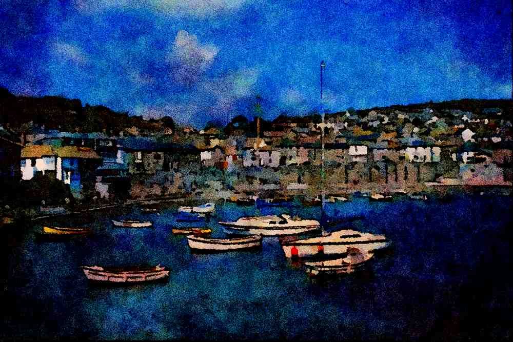 656011 Mousehole Harbor A4 Limited Edition Watercolour Print